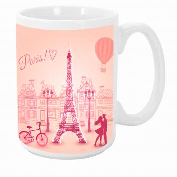 Mekanshi Premium Paris Love Printed Gift Mug for Your L...