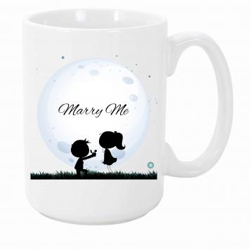 Mekanshi Premium Marry Me Printed Gift Mug for Your Lov...