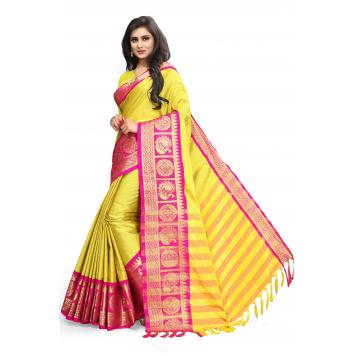 SVB Saree Embellished Art Silk Saree With Blouse And Jh...