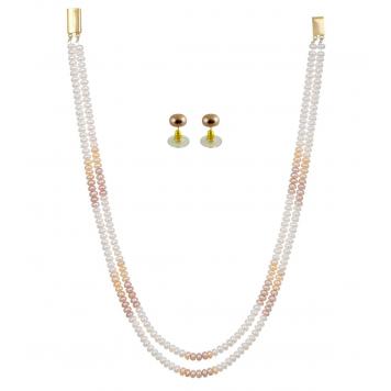 Eternal Multi Color Freshwater 2 String Pearl Necklace ...