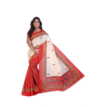 SVB Saree Multicolour Mysore Silk Saree For Women