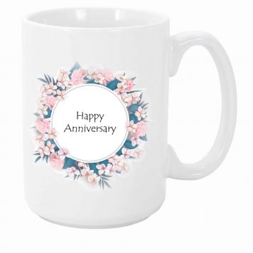 Mekanshi Premium Happy Anniversary Printed Gift Mug for...