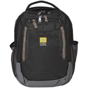 Liviya Polyester 40 Litres Black Laptop Backpack