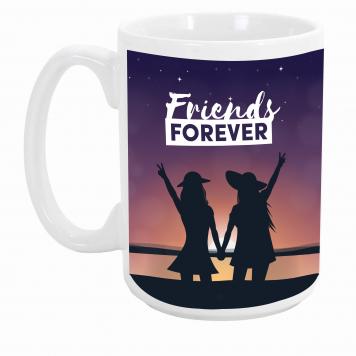 Mekanshi Premium Friends Forever Printed Gift Mug for Y...