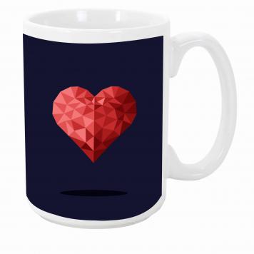 Mekanshi Premium love heart Printed Gift Mug for Your L...