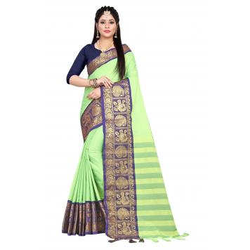 SVB Saree Embellished Art Silk Saree With Blouse And Jh...