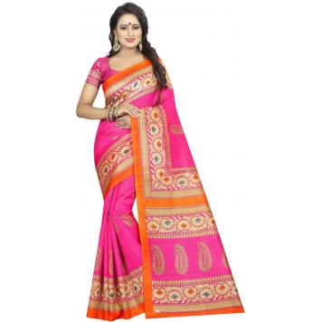 SVB Saree Mysore Silk Kalamkari Saree