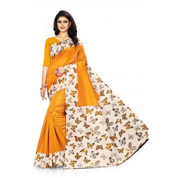 SVB Saree Mysore Silk Kalamkari Saree