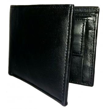 GetSetStyle Men Stylish Black Genuine Leather wallet