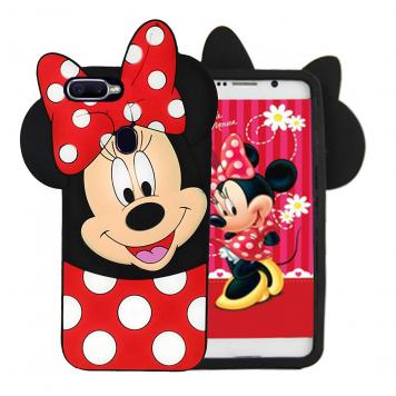 Oppo A5 Minnie Mouse Soft Silicone Rubberized 3D Cartoo...