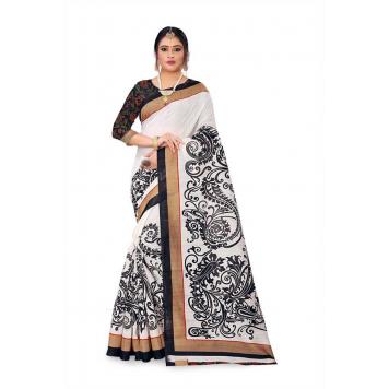 SVB Saree Mysore Silk Kalamkari Saree