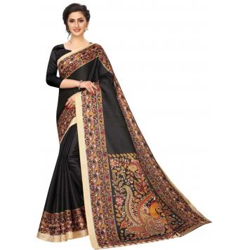 SVB Saree Mysore Silk Kalamkari Saree