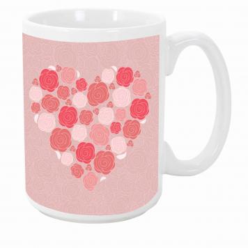 Mekanshi Premium Love Heart Printed Gift Mug for Your L...