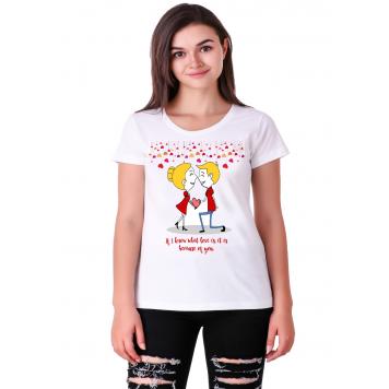 Mekanshi LOVE casual printed t-shirt (Women) by Misty T...