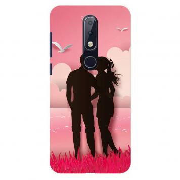 NDCOM Romantic Couple Printed Hard Mobile Back Cover Ca...