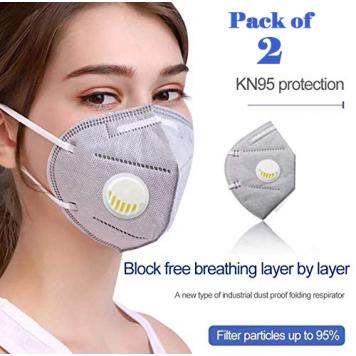 Reusable KN95 Anti Air Pollution Face Mask With 5 Layer...