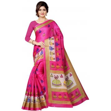 SVB Saree Mysore Silk Kalamkari Saree