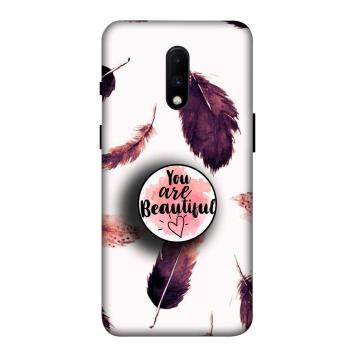 NDCOM Beautiful Feathers You Are Beautiful Printed Hard...