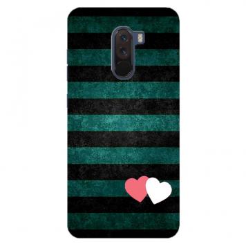 NDCOM Stripes And Heart Printed Hard Mobile Back Cover ...