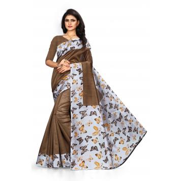 SVB Saree Mysore Silk Kalamkari Saree