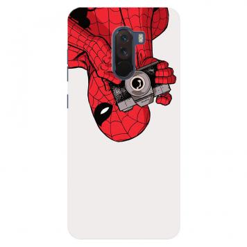 NDCOM Spider Man Capturing Photo Printed Hard Mobile Ba...