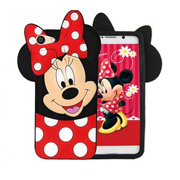 Xperia Xa Minnie Mouse Soft Silicone Rubberized 3D Cart...