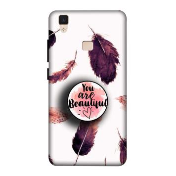 NDCOM Beautiful Feathers You Are Beautiful Printed Hard...