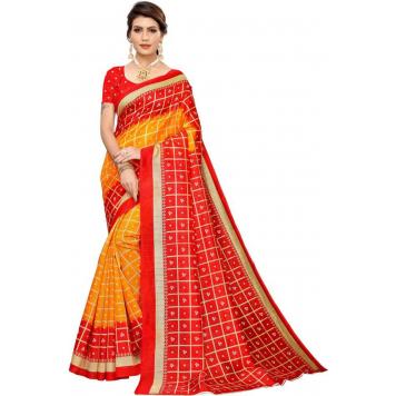 SVB Saree Mysore Silk Kalamkari Saree