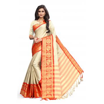 SVB Saree Embellished Art Silk Saree With Blouse And Jh...