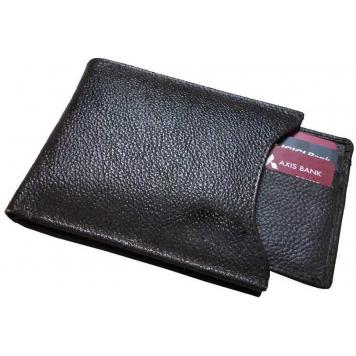 Men Black Pure Leather RFID Wallet 14 Card Slot 2 Note ...