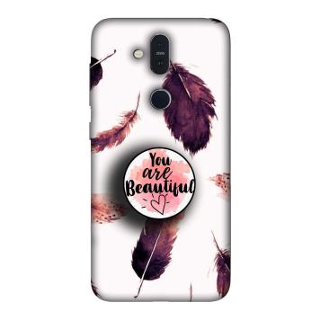 NDCOM Beautiful Feathers You Are Beautiful Printed Hard...