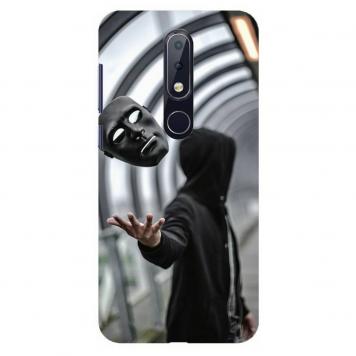 NDCOM Mask Printed Hard Mobile Back Cover Case For Noki...