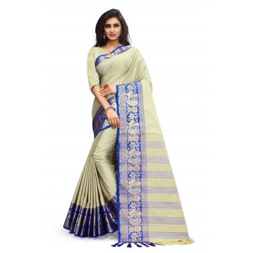 SVB Saree Embellished Art Silk Saree With Blouse And Jh...