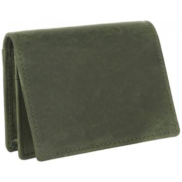 Men Green Original Leather RFID Card Holder 20 Card Slo...