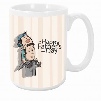 Mekanshi Premium Happy Father's Day Printed Gift Mug fo...