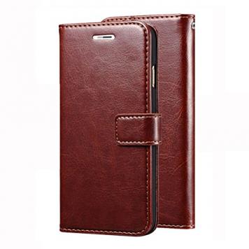 Stylish PU Leather Wallet Flip Cover with Magnetic Clos...