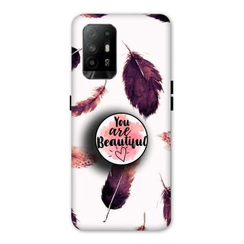 NDCOM Beautiful Feathers You Are Beautiful Printed Hard...