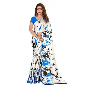 SVB Saree MultiColour Japan Crepe Saree