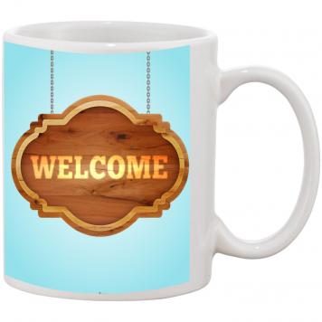 Mekanshi Premium Saying Welcome Printed Gift Mug for Yo...