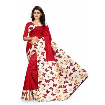 SVB Saree Mysore Silk Kalamkari Saree