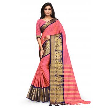 SVB Saree Embellished Art Silk Saree With Blouse And Jh...