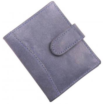 Men Blue Pure Leather RFID Card Holder 20 Card Slot 0 N...