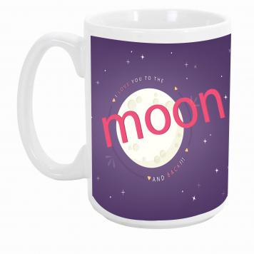 Mekanshi Premium Moon Printed Gift Mug for Your Loved O...