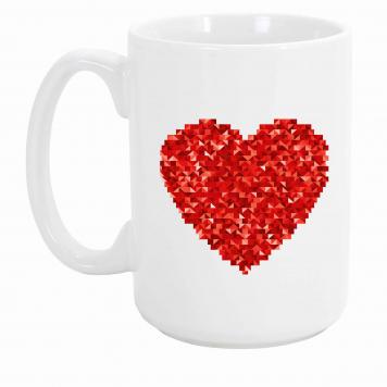 Mekanshi Premium heart Printed Gift Mug for Your Loved ...