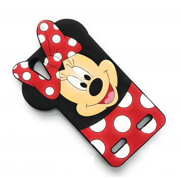 Lenovo A6600 Minnie Mouse Soft Silicone Rubberized 3D C...