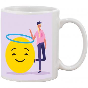 Mekanshi Premium Emojis, Emoticons Printed Gift Mug for...