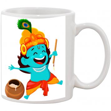 Mekanshi Premium Krishna Janmashtimi Printed Gift Mug f...