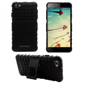 Defender Hybrid with Stand Back Cover Case for Reliance...