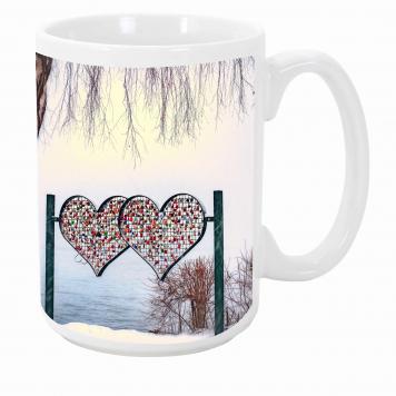 Mekanshi Premium love heart Printed Gift Mug for Your L...