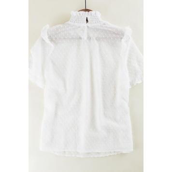 DNM Fashions Beautiful Plumeti White Women Casual Top